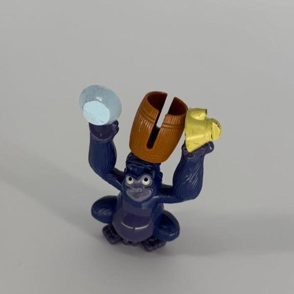 1999 Disney Tarzan Movie Terk Monkey McDonalds Happy Meal Toy Figure Blue Multi